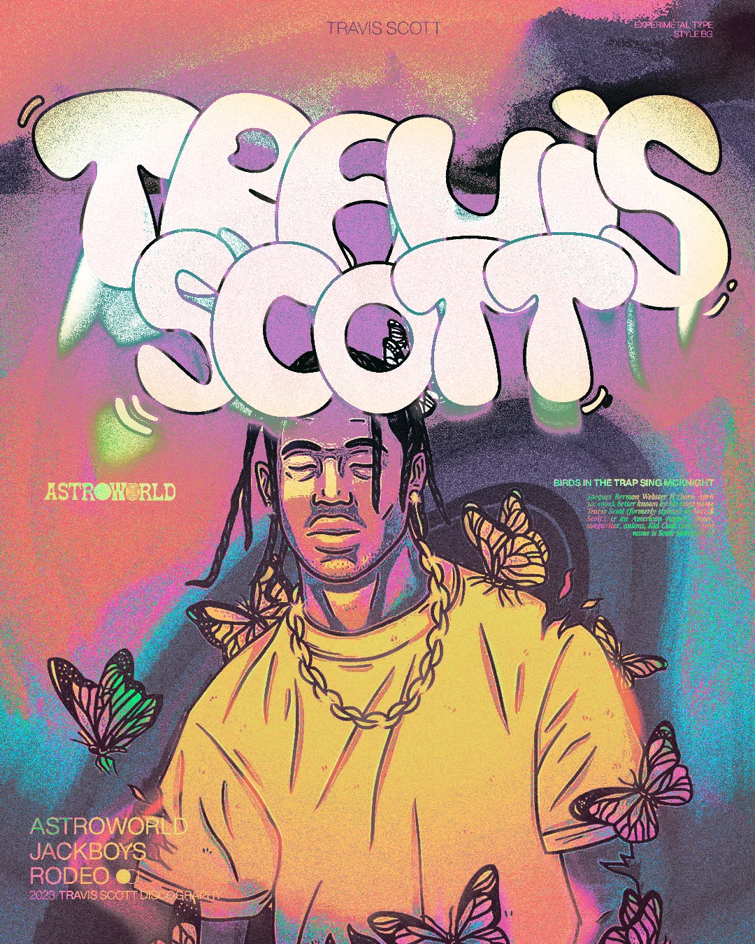 Travis Scott inspired artwork version 2